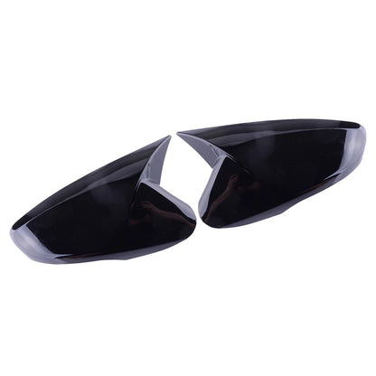 Glossy Black Ox Horn Side Mirror Covers for Hyundai Veloster (2012-2017)