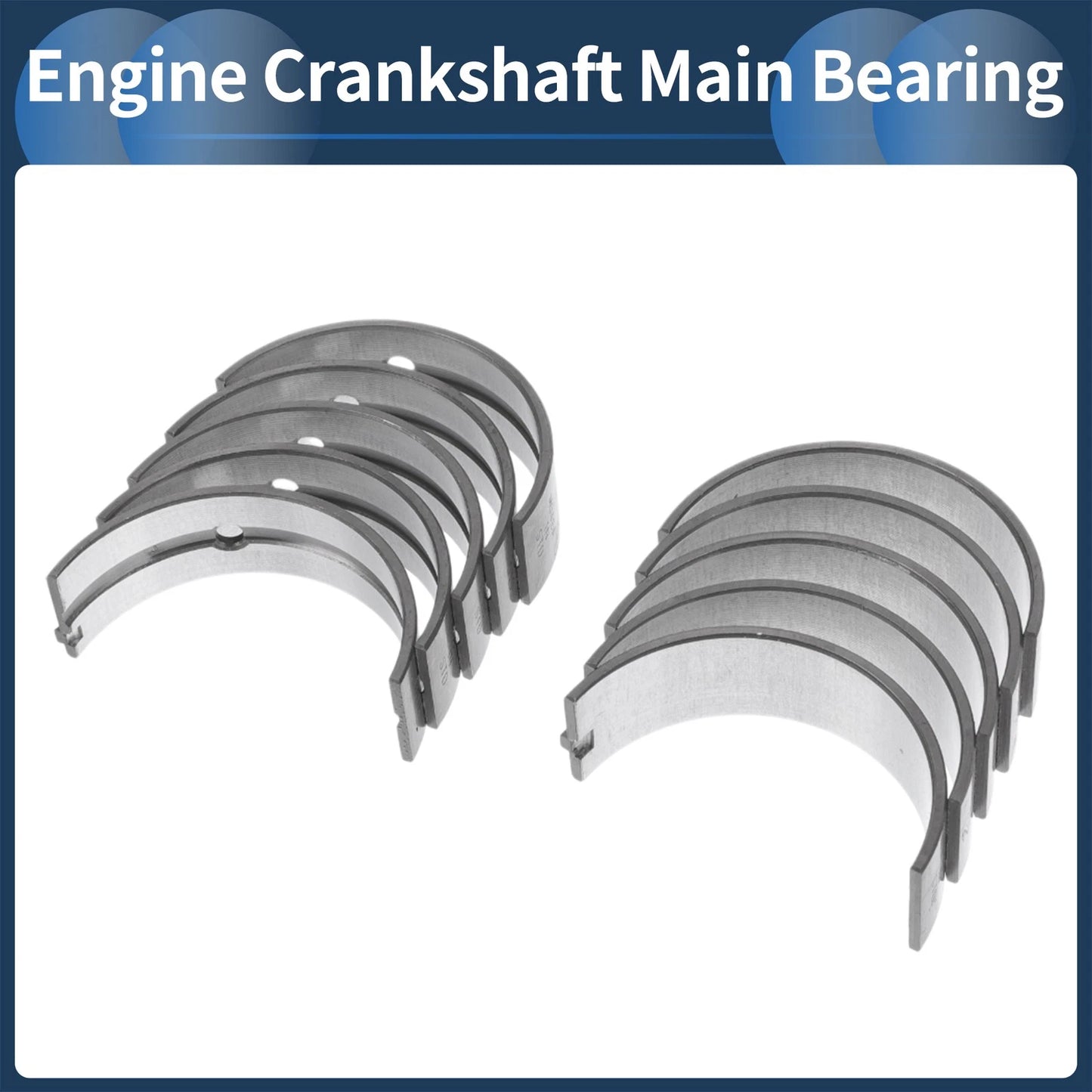 Main Bearing Set for Toyota Starlet (1991-1999) - 10 Pcs