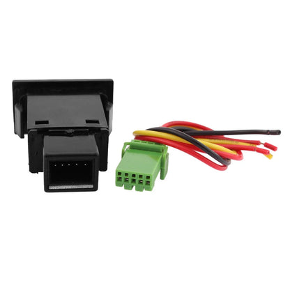 Panel Mount Latching Red Pilot 4-Wire Fog Light Switch for DC 12V