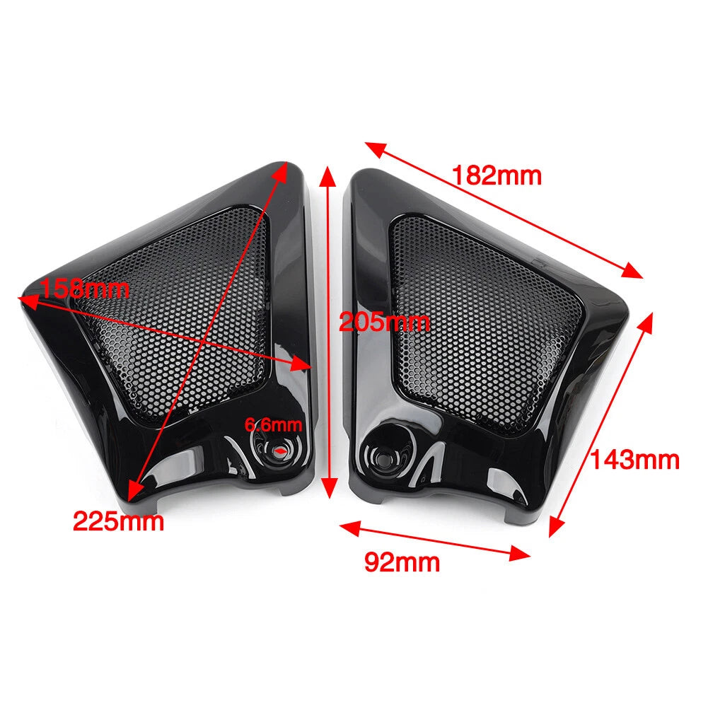 Motorcycle Airbox Frame Neck Side Intake Covers for Harley V-Rod (2007-2017)