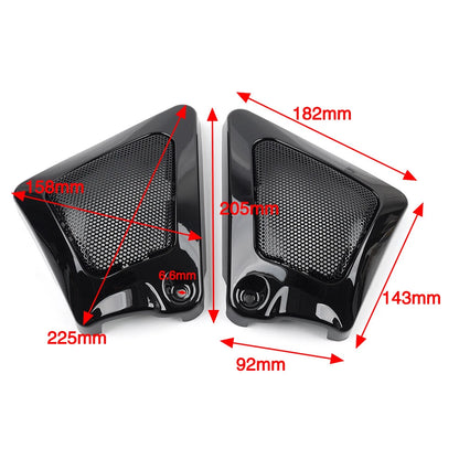 Motorcycle Airbox Frame Neck Side Intake Covers for Harley V-Rod (2007-2017)