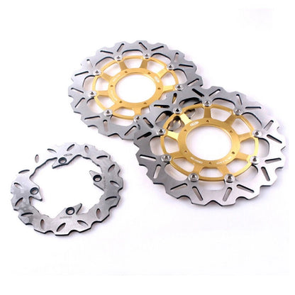 Front Rear Brake Disc Rotors Set for Honda CBR1000RR CBR600RR (2003-2015)
