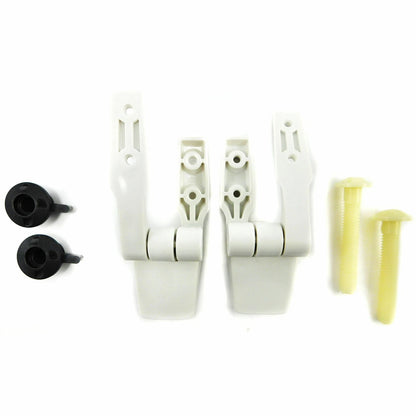 Jabsco Toilet Seat Hinges Hinge Set for Standard Bowl Toilet