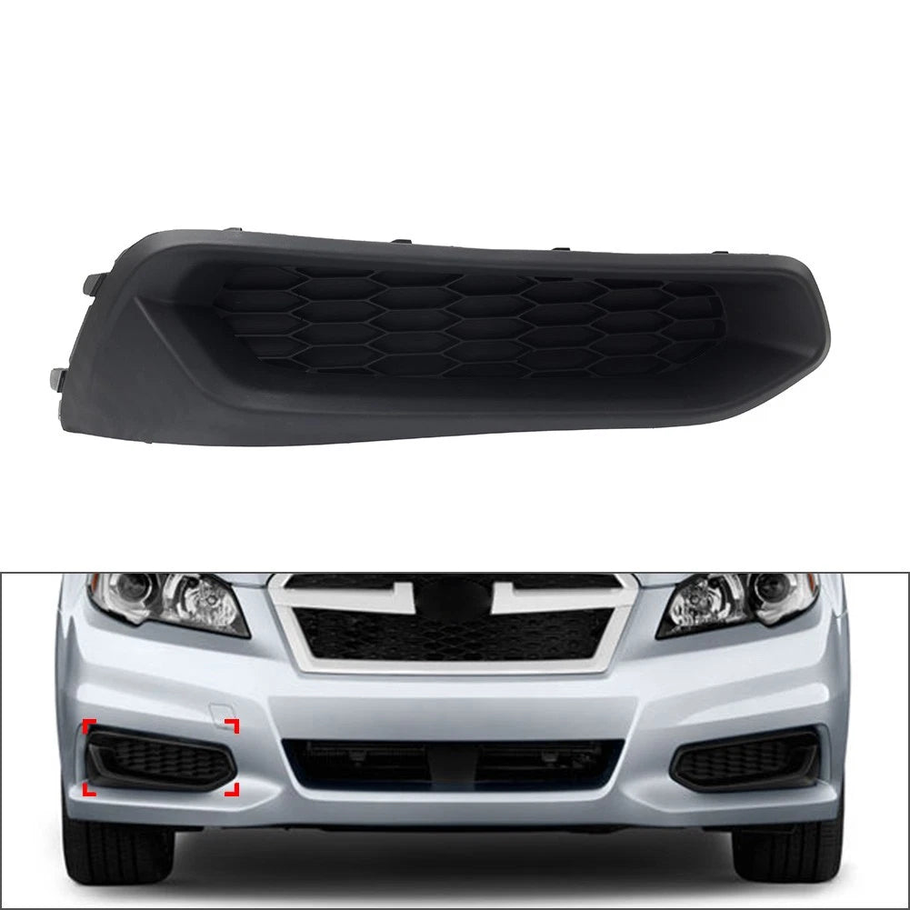 Black Front Bumper Fog Light Bezel Cover for Subaru Legacy (2013-2014)