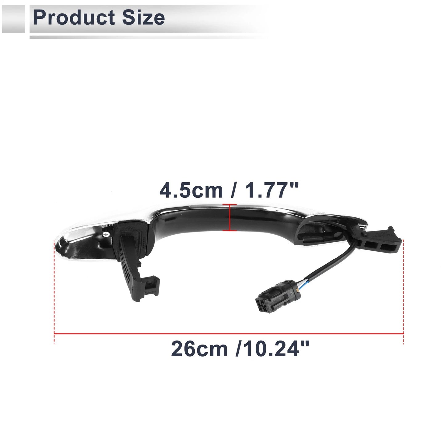 Front Left Right Car Exterior Door Handles for Kia K4 (2011-2016)