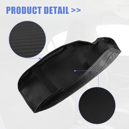 Center Console Armrest Cover for BMW F30 (2012-2019) - Gray Stitches Black