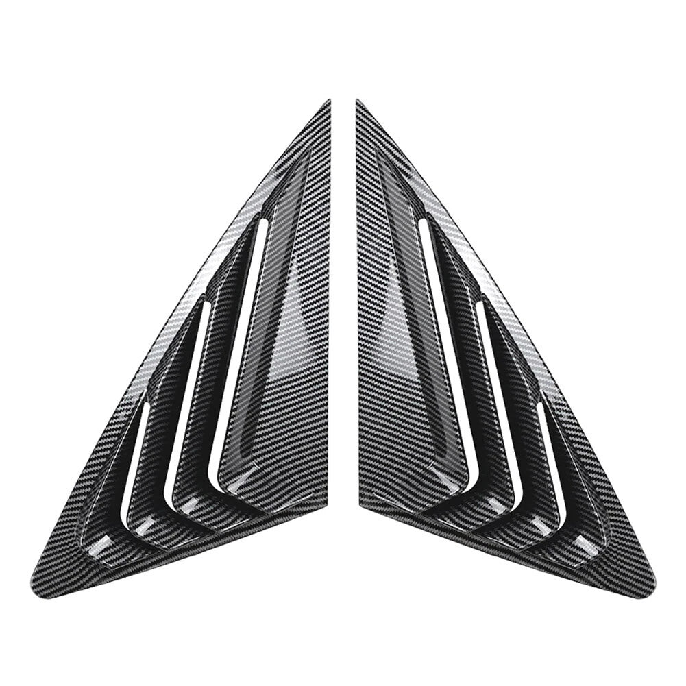 Rear Window Louvers Cover for Audi Q3 F3 Sportback (2019-2024) Carbon Look