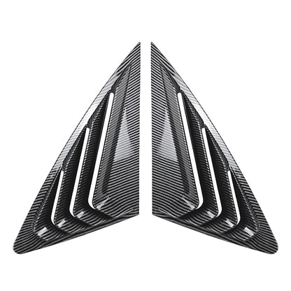 Rear Window Louvers Cover for Audi Q3 F3 Sportback (2019-2024) Carbon Look