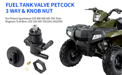 3-Way Fuel Shut Off Valve Petcock for Polaris Sportsman