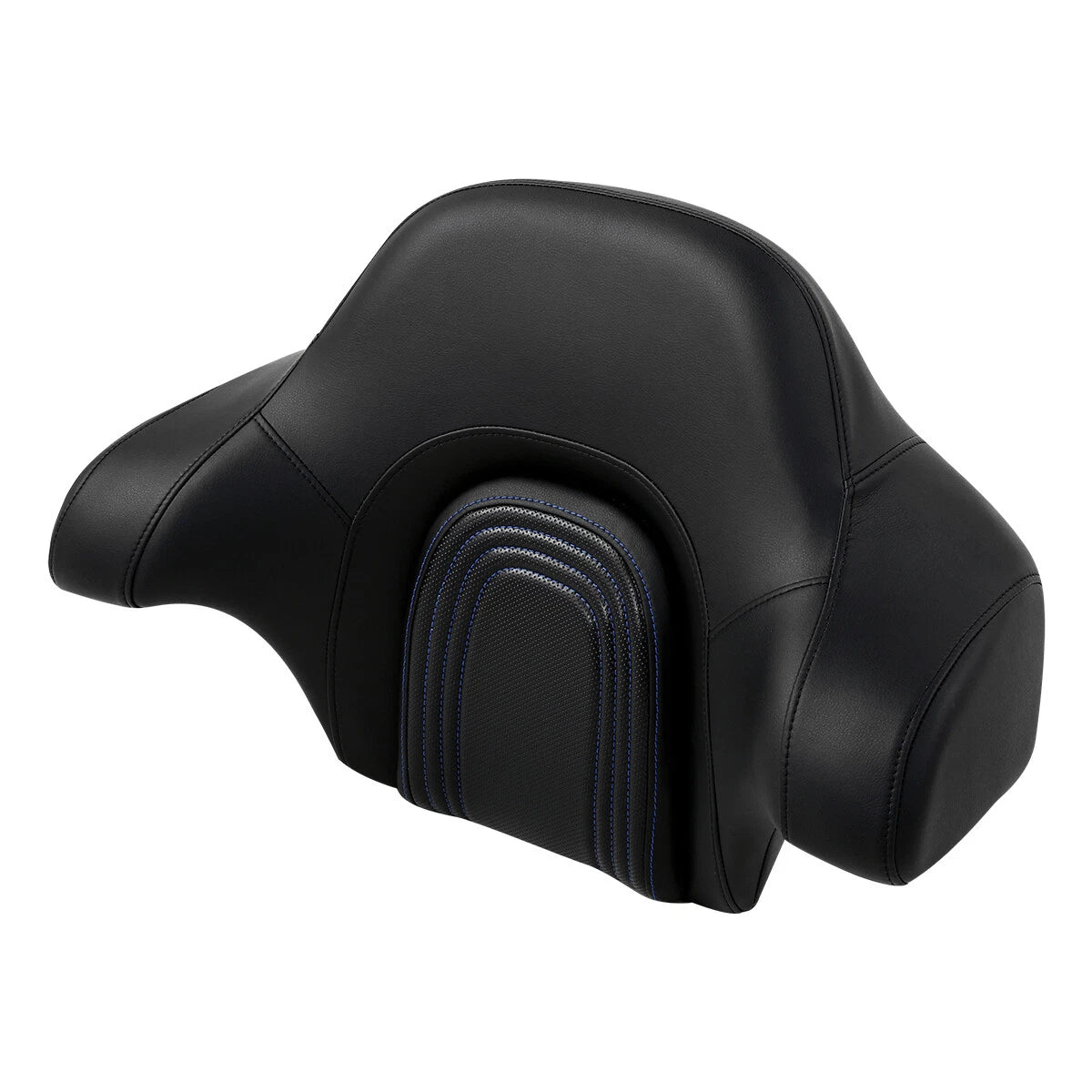 Black Passenger Backrest Pad for Harley Touring Street Road Glide (14-24)