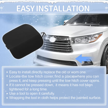 Left Front Tow Hook Cover for Toyota Prius (2012-2015)
