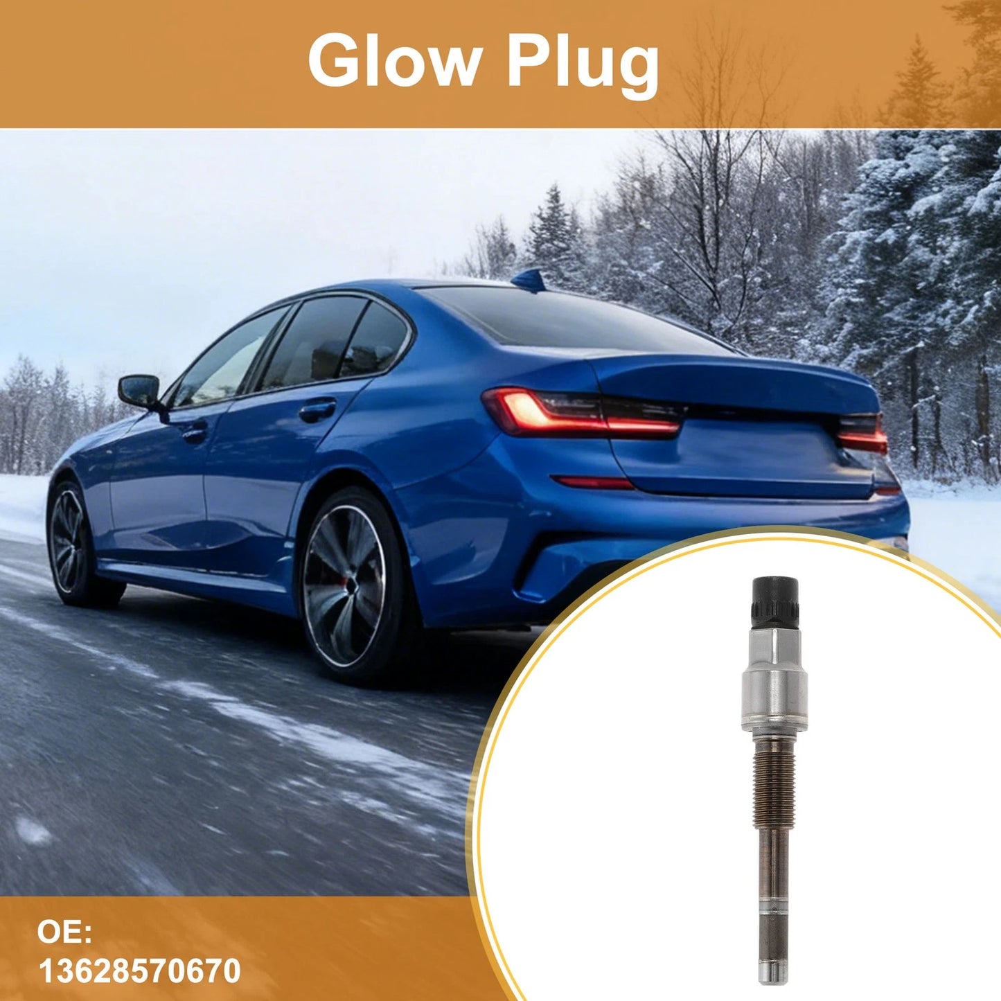 1 Pc Diesel Glow Plug for BMW (2000-2006)