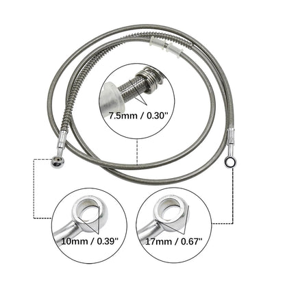 Universal 180cm Stainless Steel Clutch Hydraulic Oil Hose Line for Motorcycle