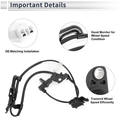 ABS Wheel Speed Sensor for Toyota Camry (2002-2006) 1 x Front Left Sensor