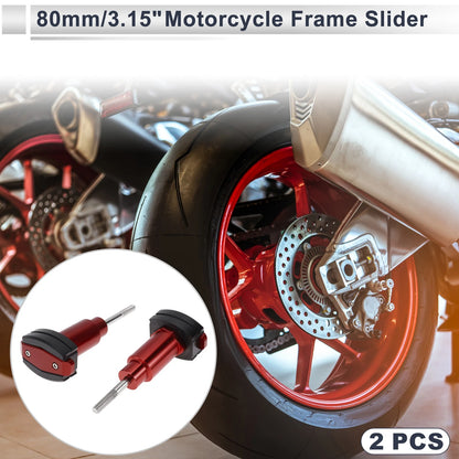 0.59in Aluminum Alloy Plastic Motorcycle Slider Frame 2 x for Motorcycle