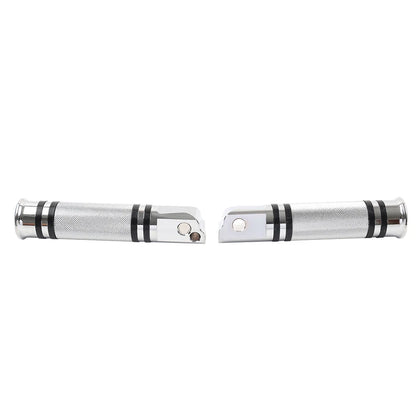 Chrome Rear Footboards Foot Pegs for Harley Softail Fat Boy (2018-2023)