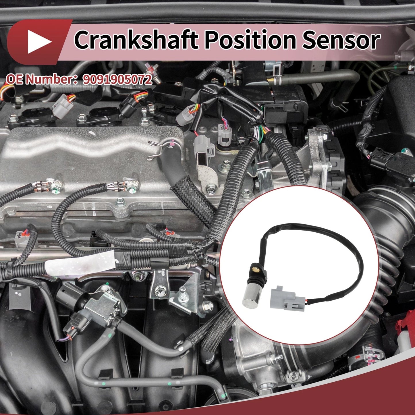 Crankshaft Position Sensor for Toyota Land Cruiser VDJ76 VDJ78