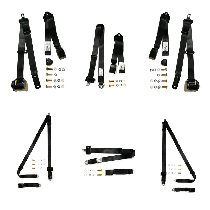 Complete Bench Seat Belt Kit for Holden HQ Kingswood Sedan (1970-1974)