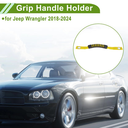 Roll Bar Grab Handles for Jeep Wrangler (2018-2032) Black Yellow