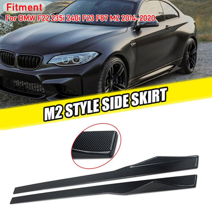 Carbon Painted MP Side Skirts for BMW 2-Series F22 F23 (2014-2020)