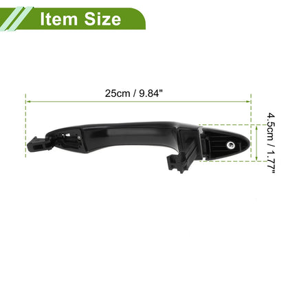 Exterior Door Handle for Hyundai Kia Silver Tone Rear (2011-2016)