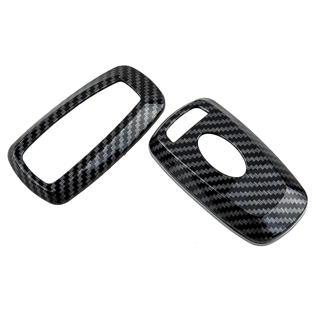 ABS Carbon Fiber Smart Keyring Cover Case for Ford Focus Mondeo Ranger