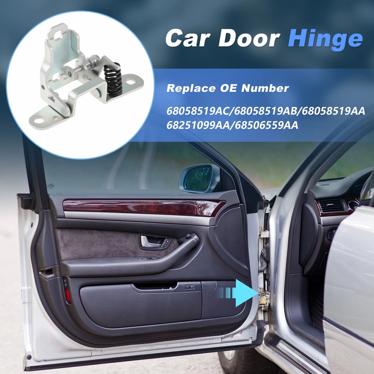 Front Right Lower Door Hinge for Dodge Ram 1500/2500/3500 (2009-2018)