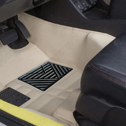 Black PVC Car Foot Mat Repair Pad Carpet Patch Cover 25x15cm Universal