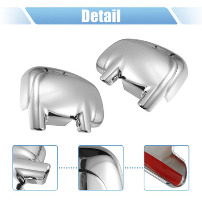 Chrome Plated Mirror Covers for Ford F-350
