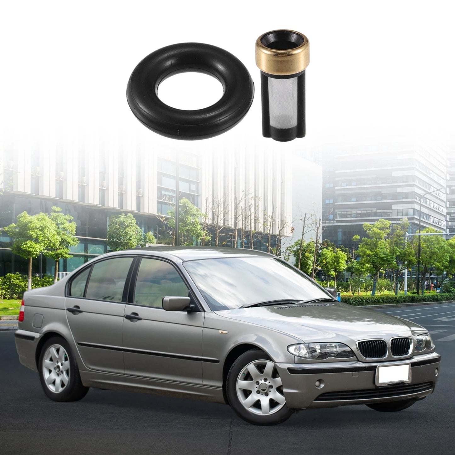 Fuel Injector Seal O Ring 6 x for BMW L6 3.0L (2001-2006) NBR Rubber Black