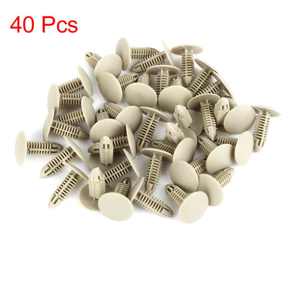 40pcs Plastic Bolt Rivets Clips for Toyota Bumper Retainer
