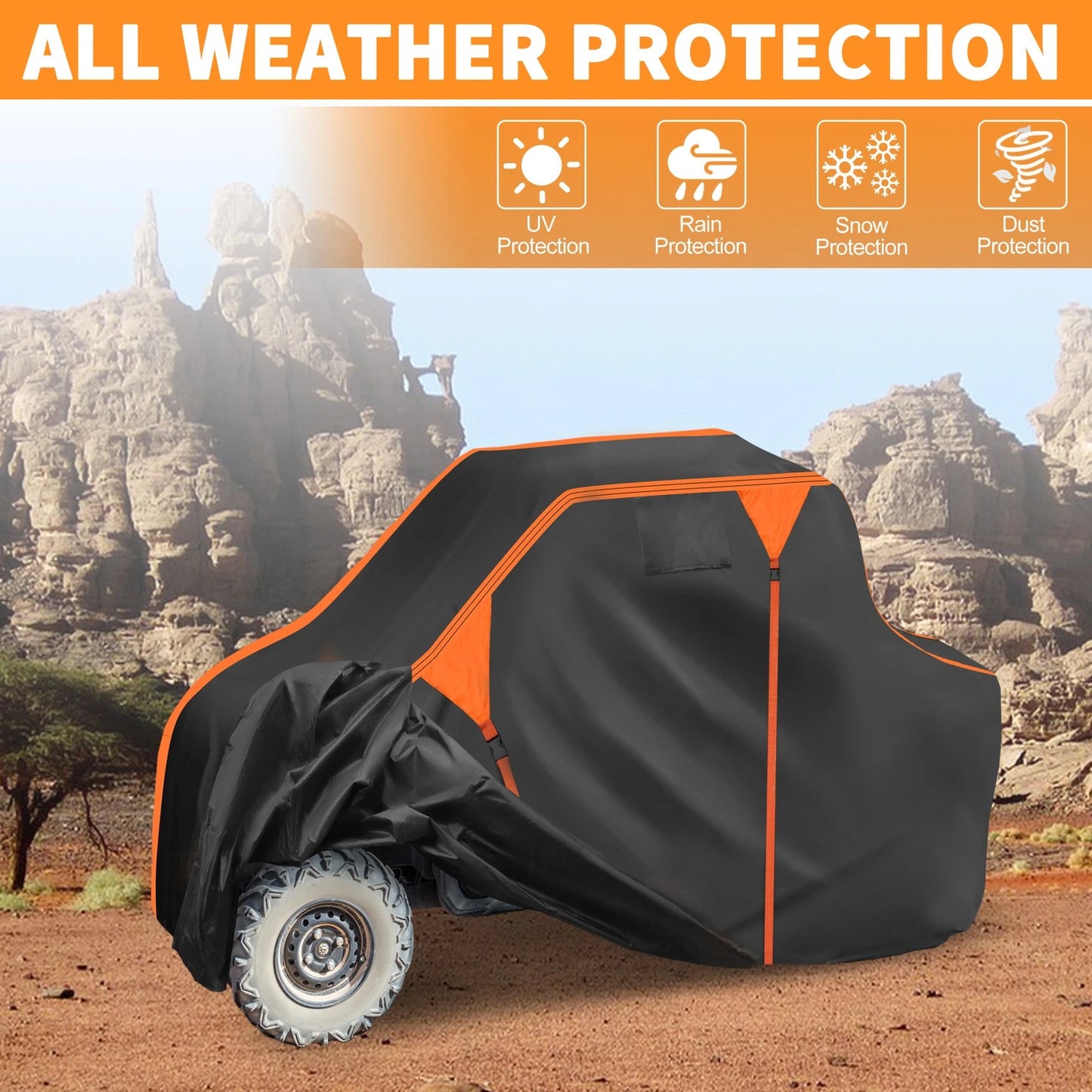 Waterproof UTV Cover Side by Side for Kawasaki MULE PRO-MX LE (2019–2025)