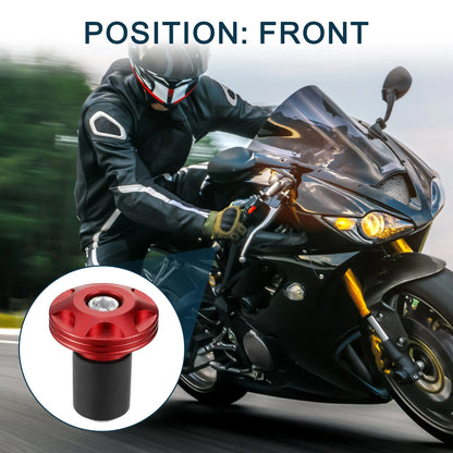 Front / 2pcs / Handlebar End Plug Aluminum Alloy Red 18-20mm 32mm for MC