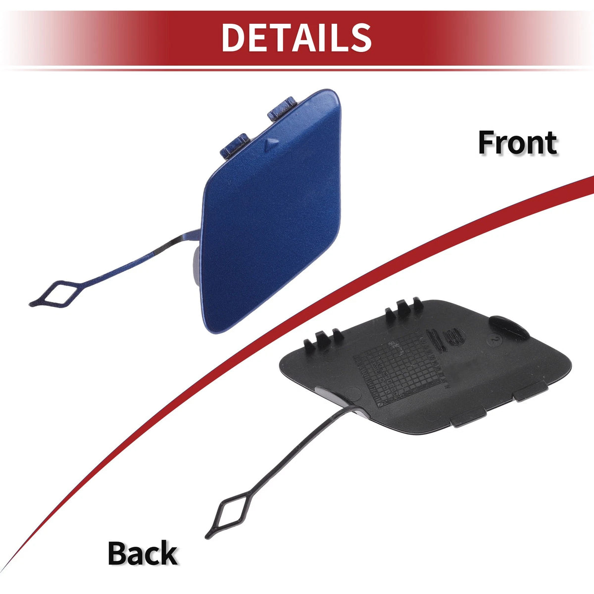 Rear Tow Hook Cover for BMW 428i (2014-2016) - Estoril Blue Metallic