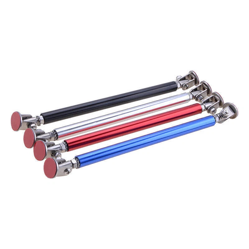 Universal Adjustable Blue Bumper Lip Splitter Strut Rod Tie Support Bar 15CM