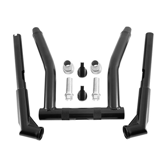 12" Rise 1-1/4" Hanger Handlebar for Harley Dyna Fat Bob (2008-2017)