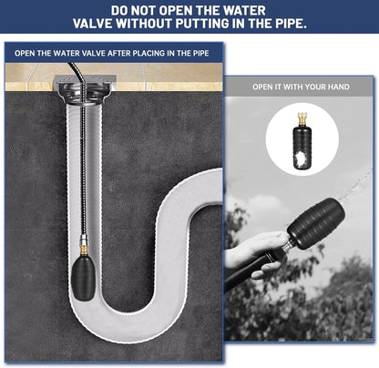 Drain Bladders for 1"-6" Drain Pipes - Rubber Cleaners
