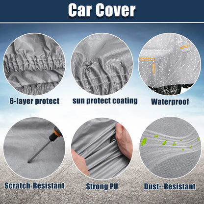 Car Cover Set for Suzuki Jimny Outdoor Waterproof Protection