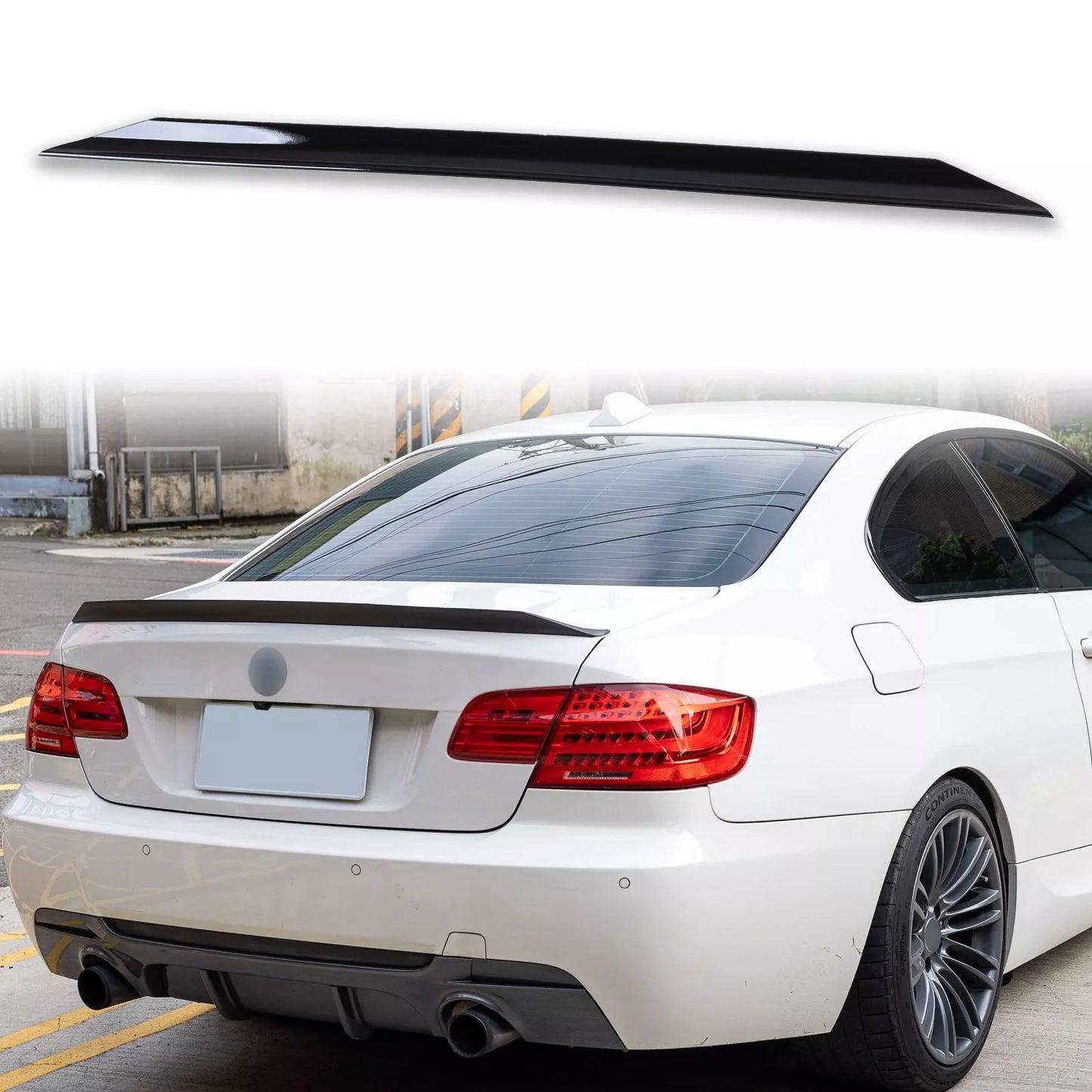 8 x Black Boot Duckbill Spoiler for MB W208 C208 (1997-2002)