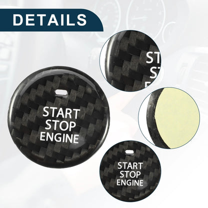 Black Engine Start Stop Button Cover for Mazda 3 (2014-2018)