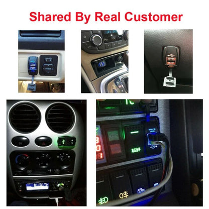 Compact Dual USB Power Charger Rocker Switch for Car/Boat ARB