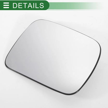 Right Side White Heated Mirror Glass for Ford Maverick (1993-2000)