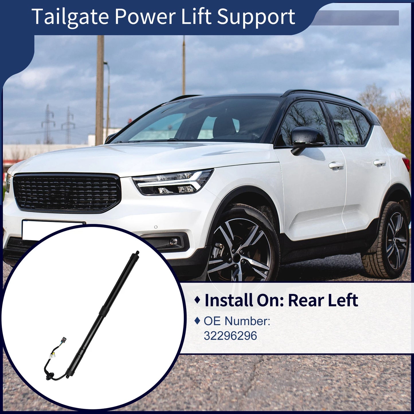 Rear LH Tailgate Lift Support for Volvo XC40 (2018-2024)