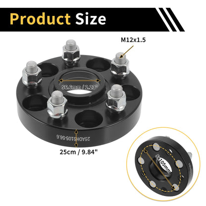 Wheel Spacers 5x105mm / 2.23in M12x1.5 for Chevrolet Trax (2013-2020)