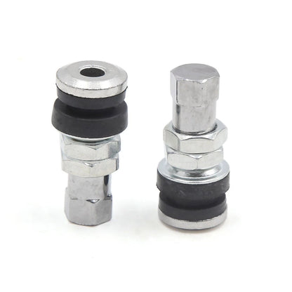 8 x Bolt-in Motorcycle Tubeless Wheel Tire Valve Stem with Dust Cap