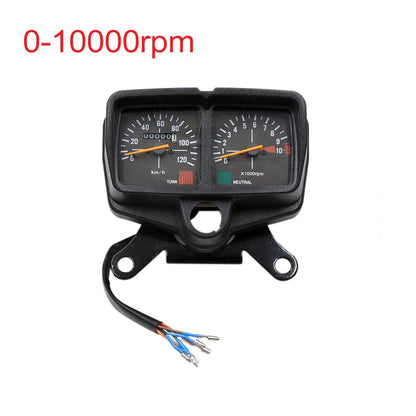 0-10000rpm Dual Digital Odometer Tachometer Speedometer Gauge for Honda CG125