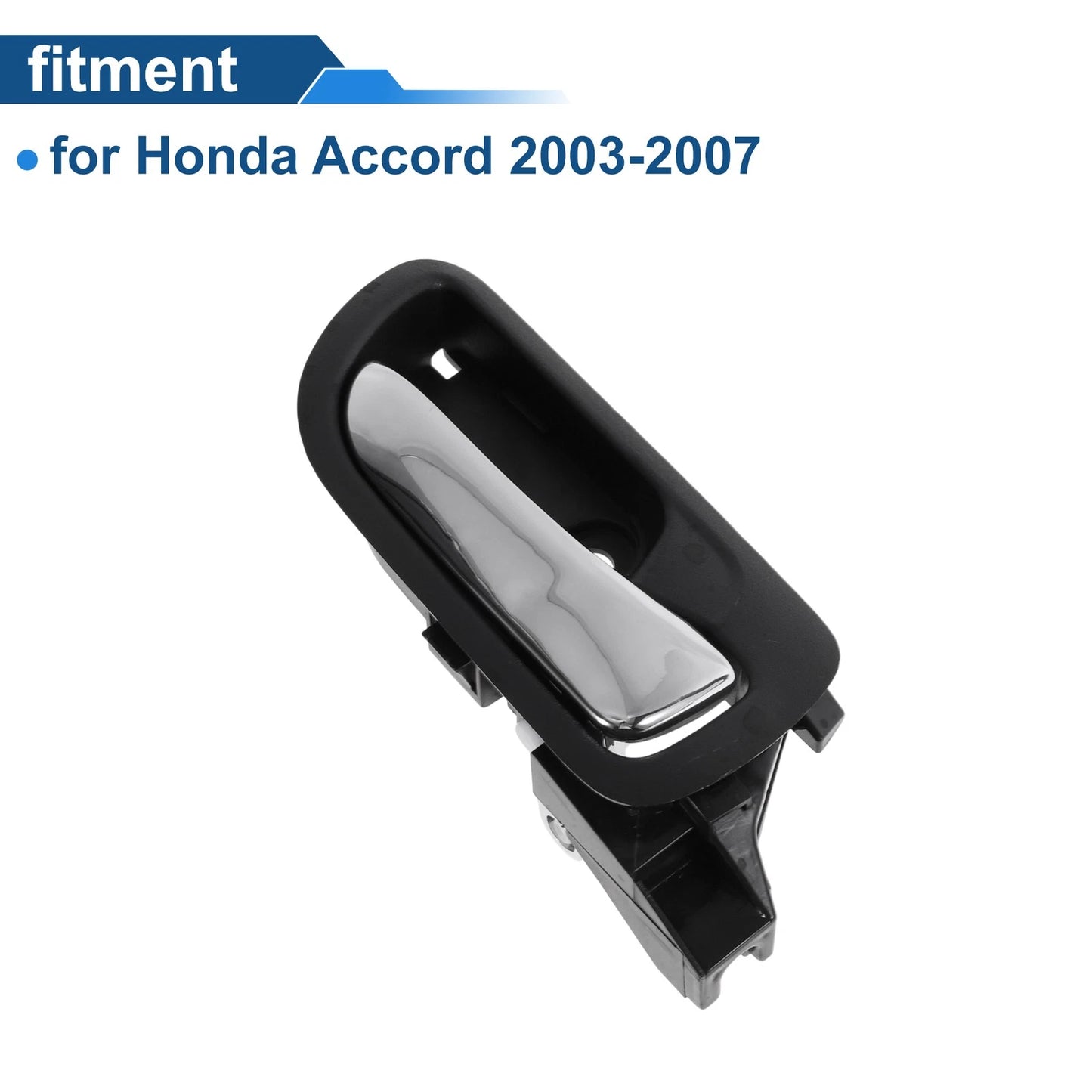 Driver Side Interior Door Handle for Honda Accord (2003-2007) Black Chrome