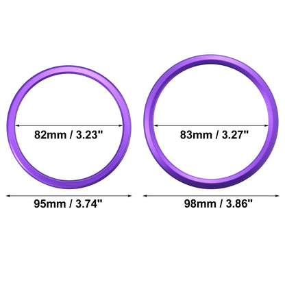 4 Pcs AC Outer Vent Rings Trim Covers for Chevrolet Camaro (2016-2020) Purple