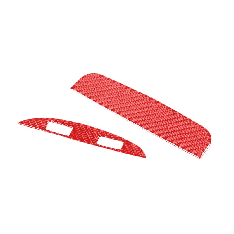 Red Carbon Fiber Rear Air Outlet Vent Cover for Maserati Ghibli (2014-2022)