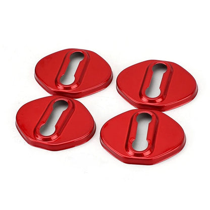 Red Accessory Door Lock Protector Cover Trim for Honda CR-V (2007-2023)